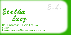 etelka lucz business card
